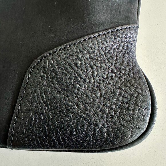 Black Canvas Leather Logo BSX Stowell Travel Tote Bag - Picture 2 of 16